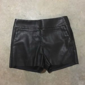 Express Faux Leather Shorts